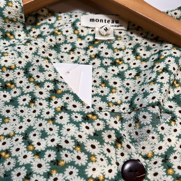 Monteau Floral spring dress with daisy print. New with tags. Tie on the waist. - Picture 4 of 7